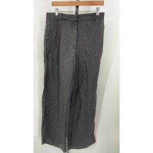 COS Women's Tailored Straight-Leg Trousers Black Pants 10